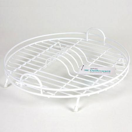 White Delfinware Circular Drainer