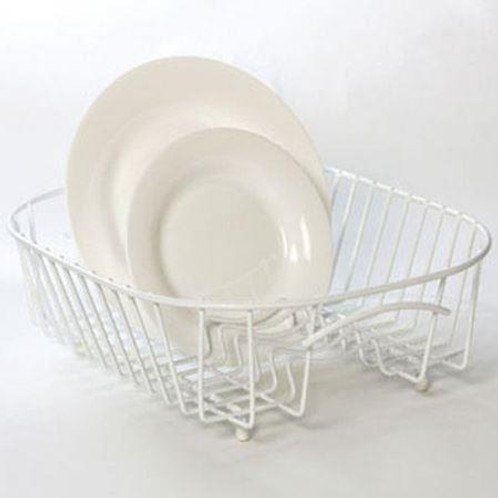 White Delfinware Plate Sink Basket