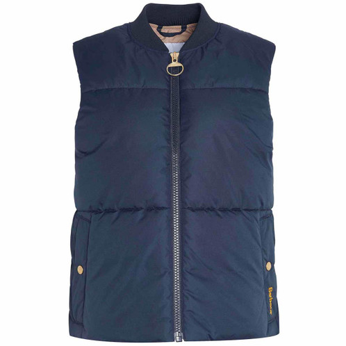 Dark Navy/Military Brown/Light Sand Barbour Womens Fay Gilet