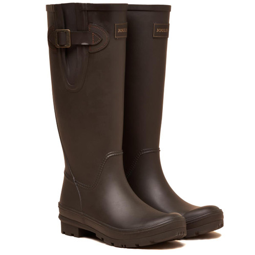 Chocolate Joules Womens Houghton Wellingtons