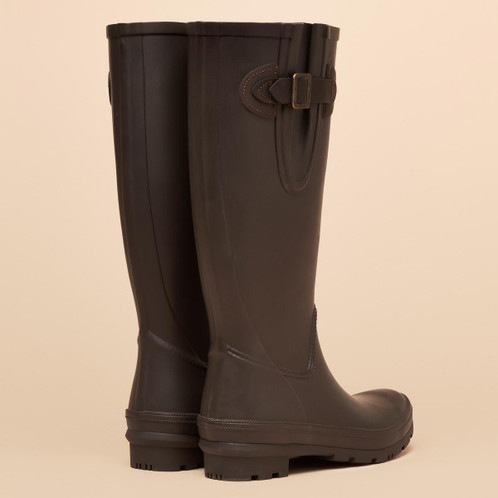 Chocolate Joules Womens Houghton Wellingtons Back