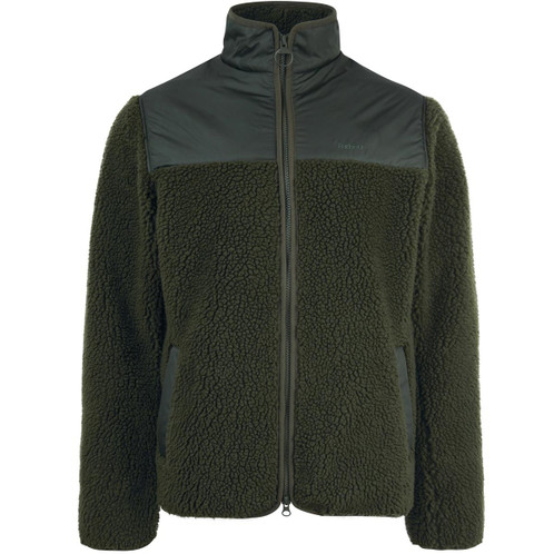 Olive Barbour Mens Hobson Fleece Jacket