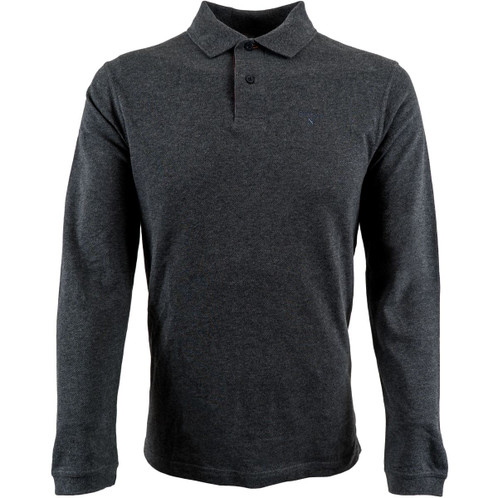Slate Marl Barbour Mens Long Sleeve Sports Polo