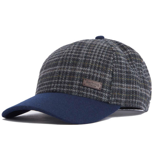 Navy/Grey Plaid Barbour Clyde Cap