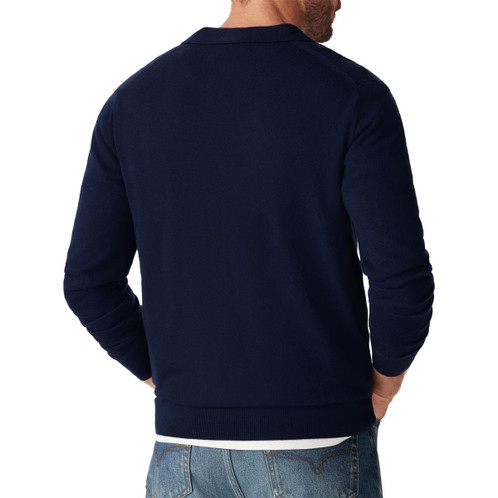 Navy R.M. Williams Mens Errol Polo Model Rear