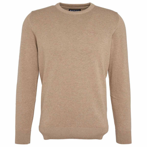 Vintage Khaki Barbour Mens Pima Cotton Crew Neck Jumper