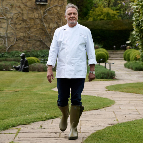 Raymond Blanc wearing Le Chameau Mens Vierzonord Wellies