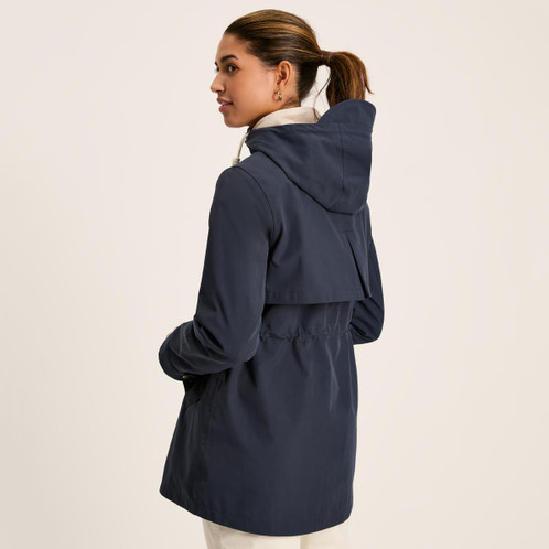 French Navy Joules Womens Portwell Waterproof Model Back