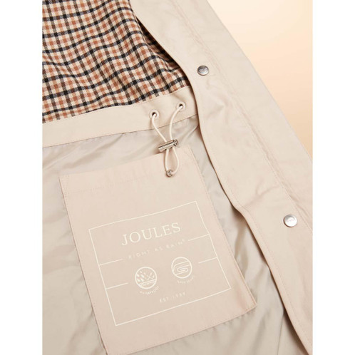 Neutral Joules Womens Portwell Waterproof Coat Inside Detail