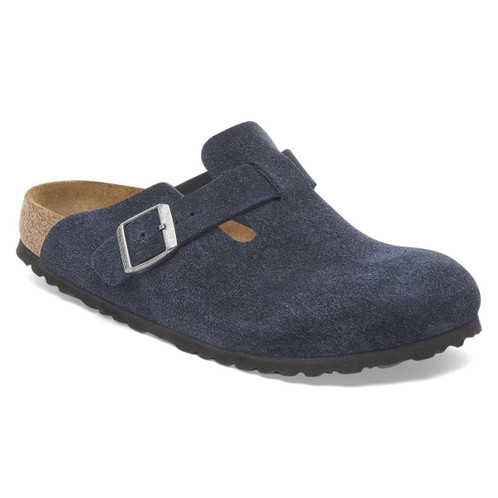 New Navy Birkenstock Boston Suede Leather