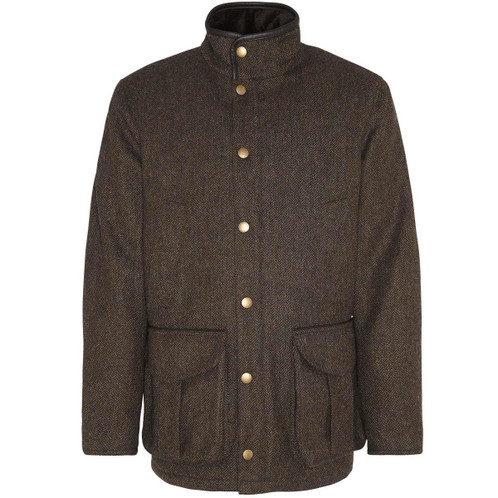 Olive Barbour Mens Hereford Tweed Wool Jacket