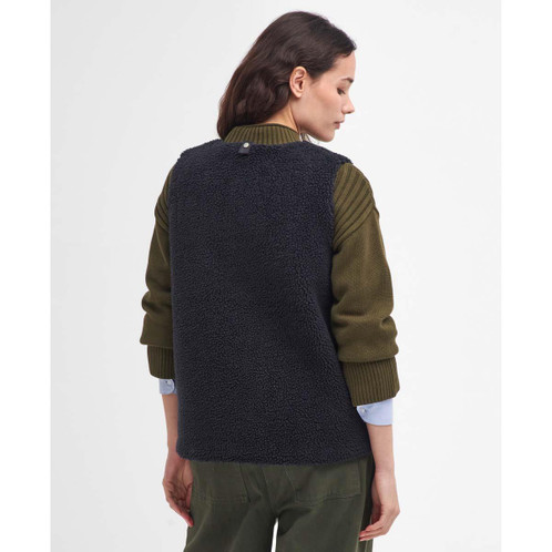 Black/Classic Barbour Womens Dulsie Liner Back