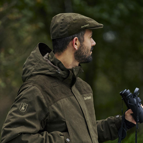 Tarmac Green Deerhunter Unisex Eagle Flat Cap Lifestyle