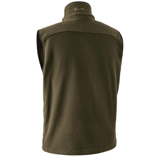 Tarmac Green Deerhunter Mens Eagle Fleece Waistcoat Back