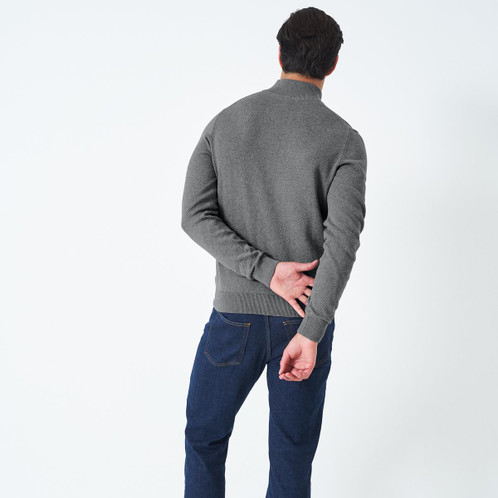 Crew Clothing Mens Organic Classic Half Zip Jumper