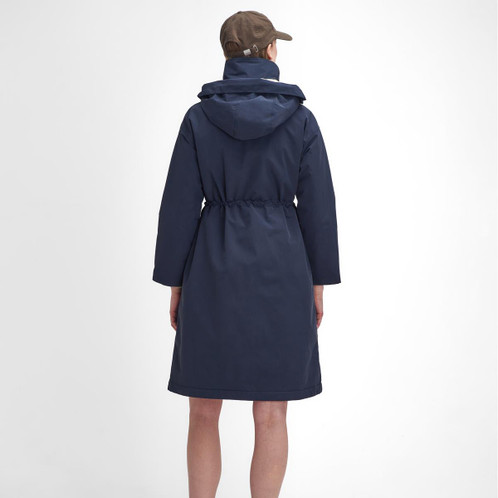 Navy Barbour Womens Iris Waterproof Jacket Model