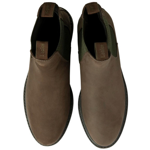 Brown Oiled Nubuck Leather Above Shot