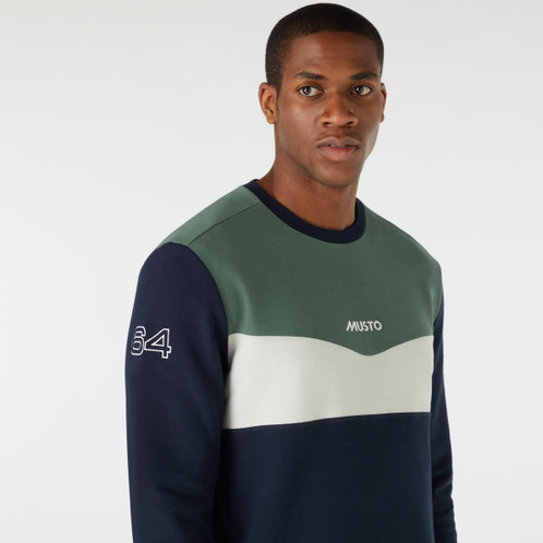 Musto Mens 64 Tri Colour Sweat