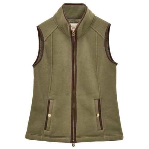 Light Green Joules Womens Heritage Fleece Gilet