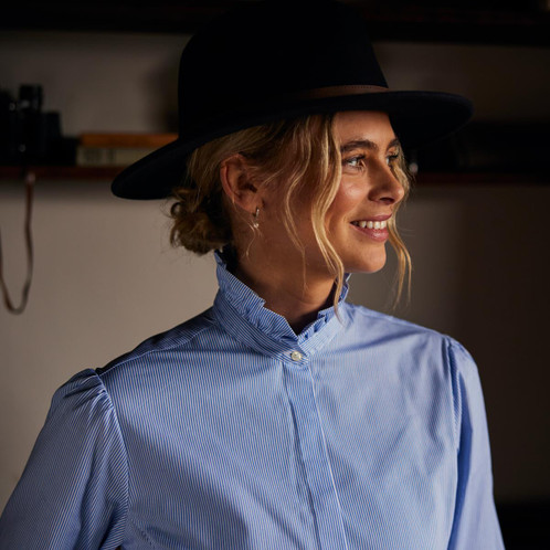 Navy Schoffel Womens Willow Fedora II