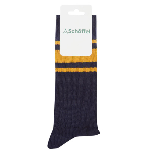 Navy  Schoffel Mens Hilton Retro Sock