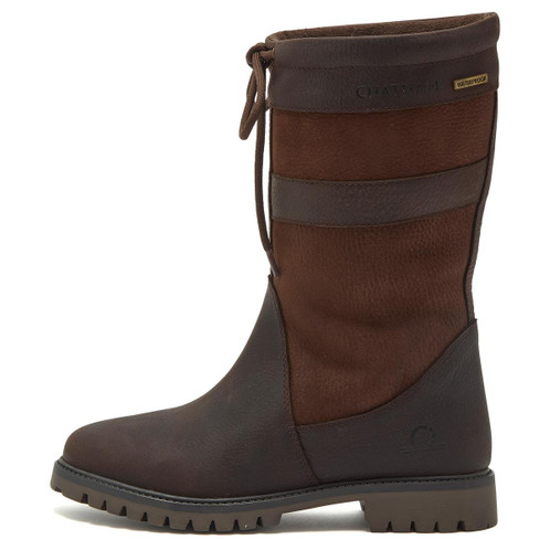 Dark Brown Chatham Womens Hexham II Mid Calf Riding Boots Side View
