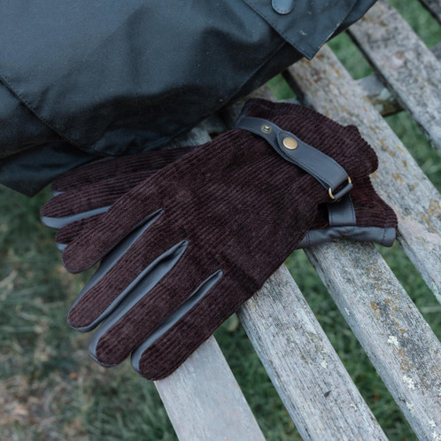 Brown Barbour Mens Nelson Gloves Lifestyle