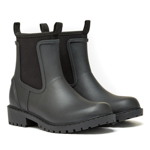 Black Joules Womens Oakfield Ankle Wellies