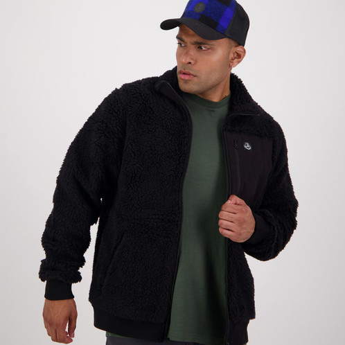 Black Swanndri Mens Churchill V2 Wool Jacket