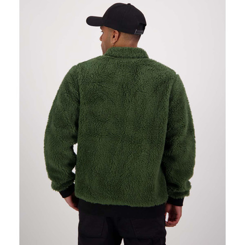 Hunter Green Swanndri Mens Churchill V2 Wool Jacket Back