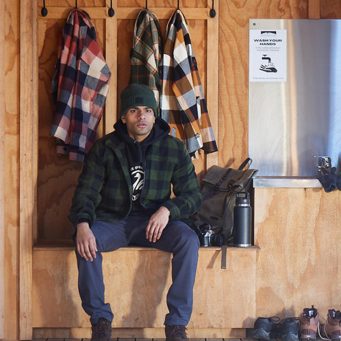 Olive/Black Check Swanndri Mens Hudson Jacket Lifestyle