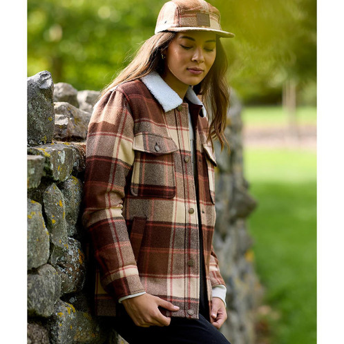 Mackenzie Country Check Swanndri Womens Kaituna Sherpa Lined Jacket Lifestyle