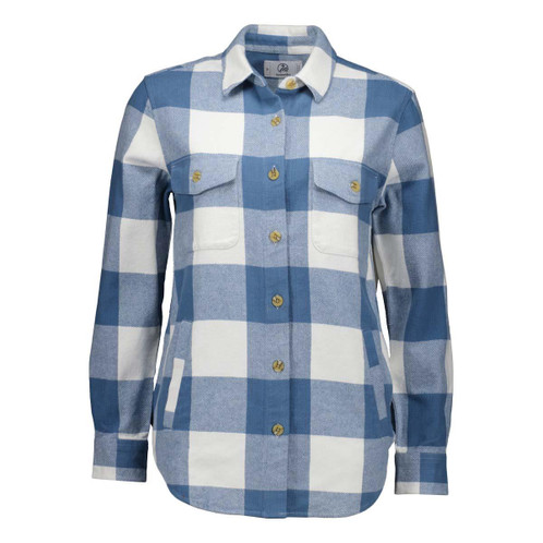 Oceanview/White Swanndri Womens Rapaki Shacket