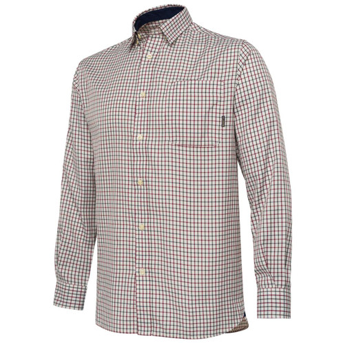 Ivory & Green Check Beretta Mens Ellis LS Shirt