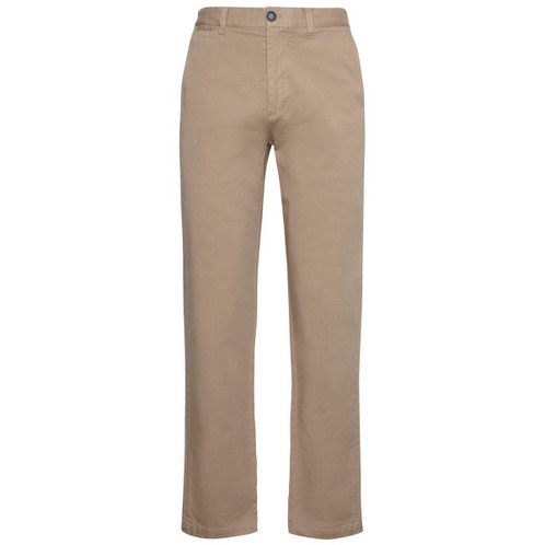 Washed Stone Barbour Mens Washed Stretch Twill Tailored Fit Trouser