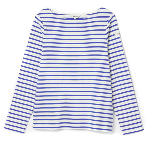 Blue Stripe Joules Womens Harbour Striped Top