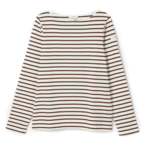 Brown Stripe Joules Womens Harbour Striped Top