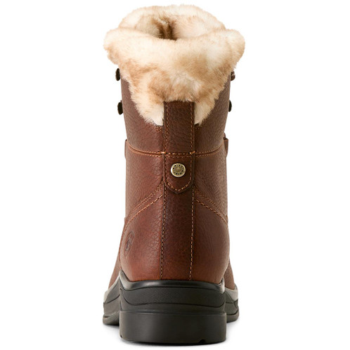 Dark Brown Ariat Womens Harper Sherpa Waterproof Boots Back