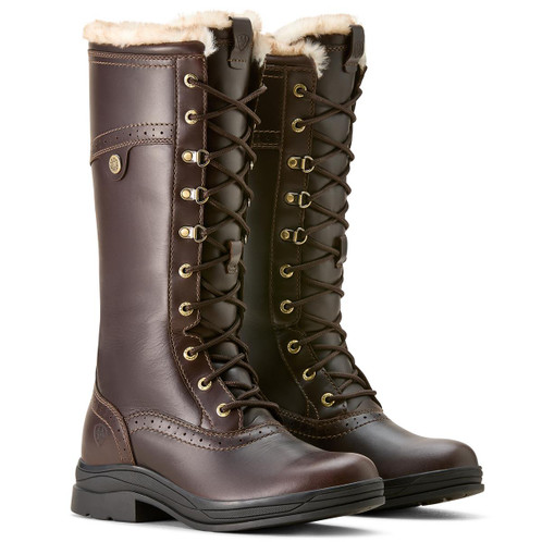 Dark Mocha Ariat Womens Wythburn II Sherpa Waterproof Boots Angle