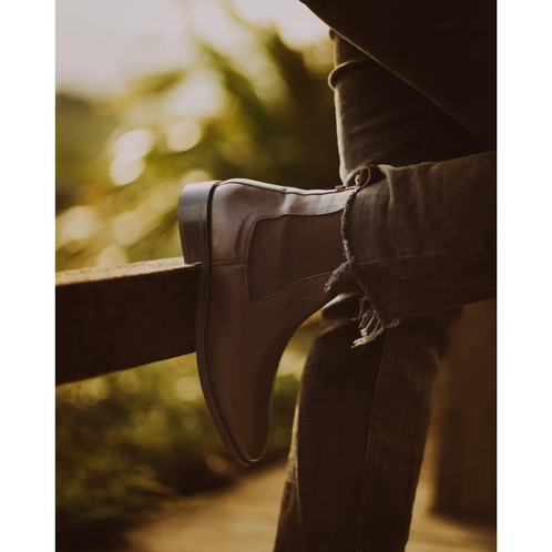 Dark Brown Chatham Womens Allerton Chelsea Boots Lifestyle