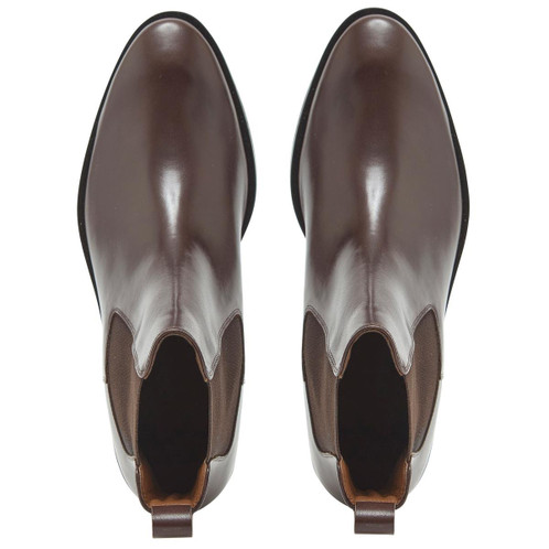 Dark Brown Chatham Womens Allerton Chelsea Boots Top View