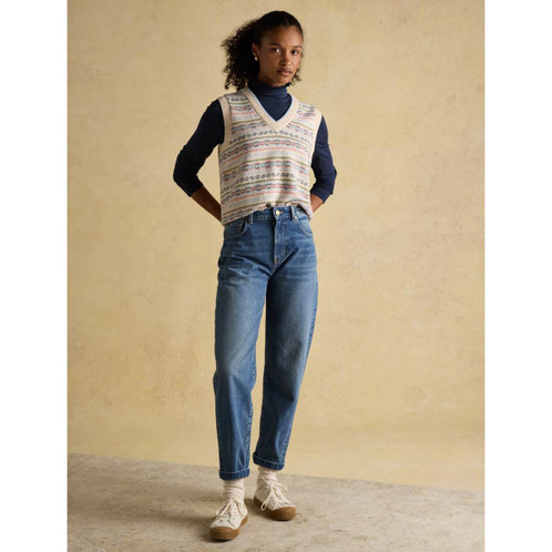 Navy Joules Womens Amy Long Sleeve Top Lifestyle