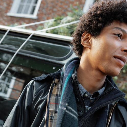 Green Loch Barbour Inverness Tartan Scarf Lifestyle