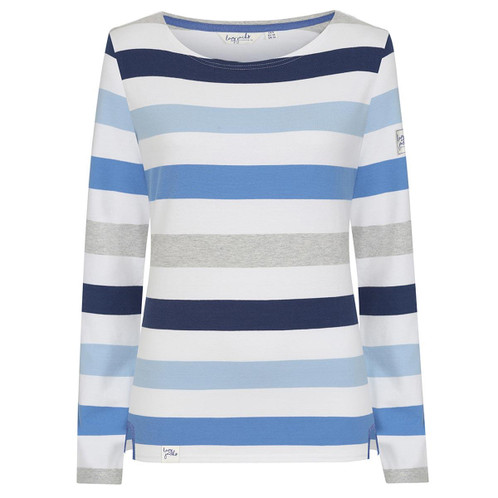 Blues Lazy Jacks Womens LJ97M Multi Striped Breton Top