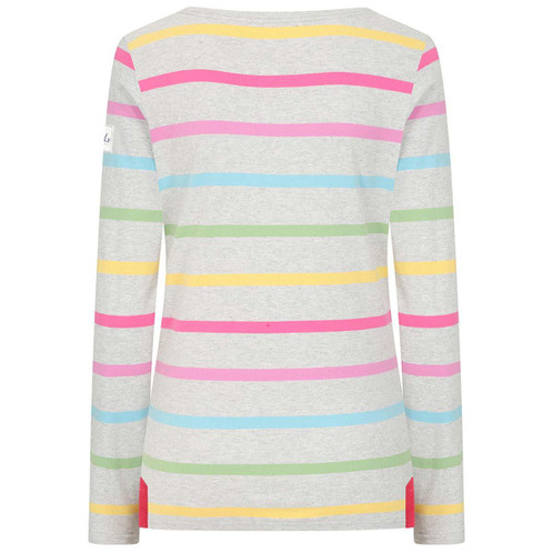 Lazy Jacks Womens LJ97M Multi Striped Breton Top