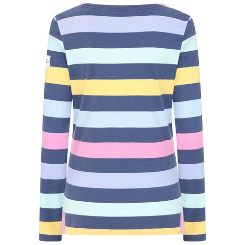 Lazy Jacks Womens LJ97M Multi Striped Breton Top