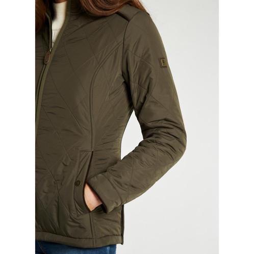 Olive Dubarry Womens Glenfarne Jacket On Model Detail