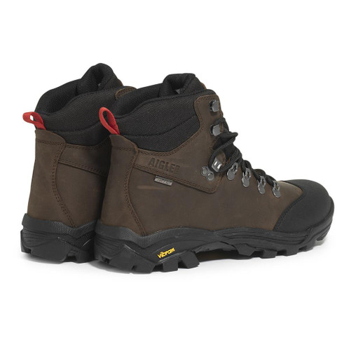 Dark Brown Aigle Laforse Vibram Boot Back
