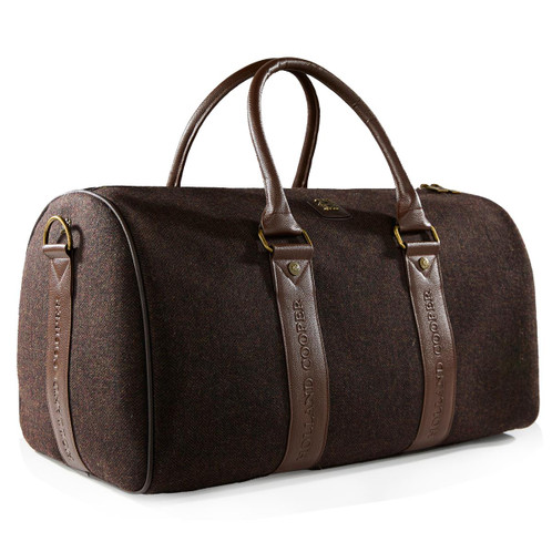 Brown Herringbone Holland Cooper Womens Regency Holdall Angle