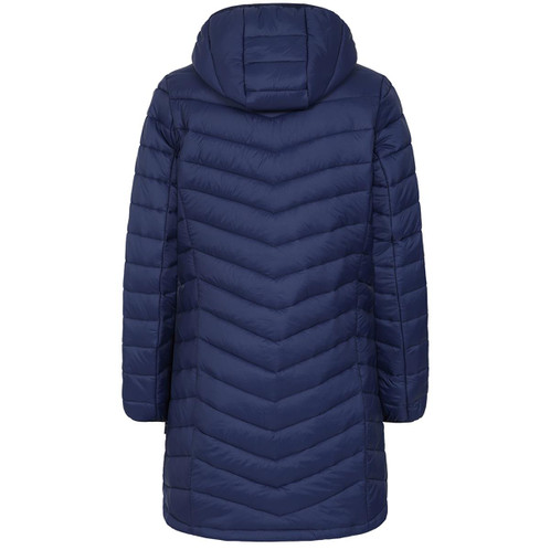 Twilight Lazy Jacks Womens LJ170 Micro Fill Quilted Long Coat Rear